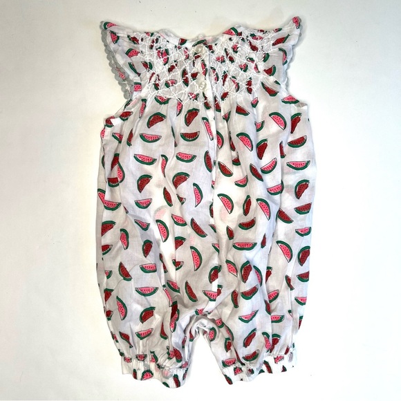 Stella Mccartney Kids Stella Watermelon Print Cotton Romper Size 9 months - Picture 3 of 11